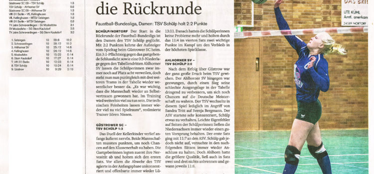 Großer Nachbericht in der Landeszeitung Großer Nachbericht in der Landeszeitung
